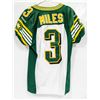 GAME USED ESKIMOS MILES #3 JERSEY SIZE 40