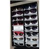 Image 1 : BLACK CASE WITH 16 ASSORTED SUNGLASSES AND/OR