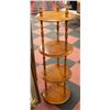 Image 1 : 4 TIER SOLID MAPLE PLANT STAND H-46.5" D-15"