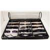 BLACK CASE WITH 15 ASSORTED SUNGLASSES AND/OR