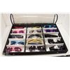 Image 1 : BLACK CASE WITH 15 ASSORTED SUNGLASSES AND/OR