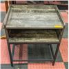 Image 1 : MODERN MULTI LEVEL WOOD AND METAL END TABLE