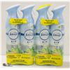 Image 1 : 4 PACK FEBREEZE AIR ORIGINAL GAIN 8.8OZ BOTTLES