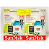 Image 1 : 2PK SANDISK ULTRA MICRO SD XC UHS-1 CARD WITH