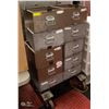 Image 1 : 10 STACKABLE METAL BINS ON ROLLING CART