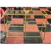 Image 1 : METAL AND GLASS 3 TIER SHELF 39.5 X 12 X 29"