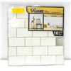 Image 1 : REPACKED SET OF 10 WHITE DECORATIVE WALL TILES