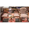 Image 1 : VINTAGE 5 PC SITTING ROOM SET INCLUDES 3 CHAIRS