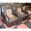 Image 1 : UNCLAIMED PAIR OF RUBICON SWIVEL RECLINING CHAIRS
