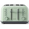 NEW PASTEL GREEN 4 SLOT TOASTER WITH BAGEL OPTION