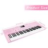 Image 2 : NEW REPACKED VANGOA 61 KEY PINK ELECTRIC KEYBOARD