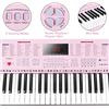 Image 3 : NEW REPACKED VANGOA 61 KEY PINK ELECTRIC KEYBOARD