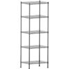 Image 1 : NEW GREY 5 TIER ADJUSTABLE SHEVING UNIT