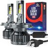 Image 1 : UNUSED REPACKED AO LEAD H4 LED HEADLIGHT BULBS