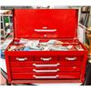 Image 1 : 6 DRAWER TOP TOOL CABINET WITH VARIOUS TOOLS