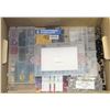 BOX OF WIRE CRIMPER SET, FUSES, ASSORTED