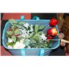 Image 1 : LARGE CLOTH BAG FULL MIXED ASSORTED SILK FLOWERS
