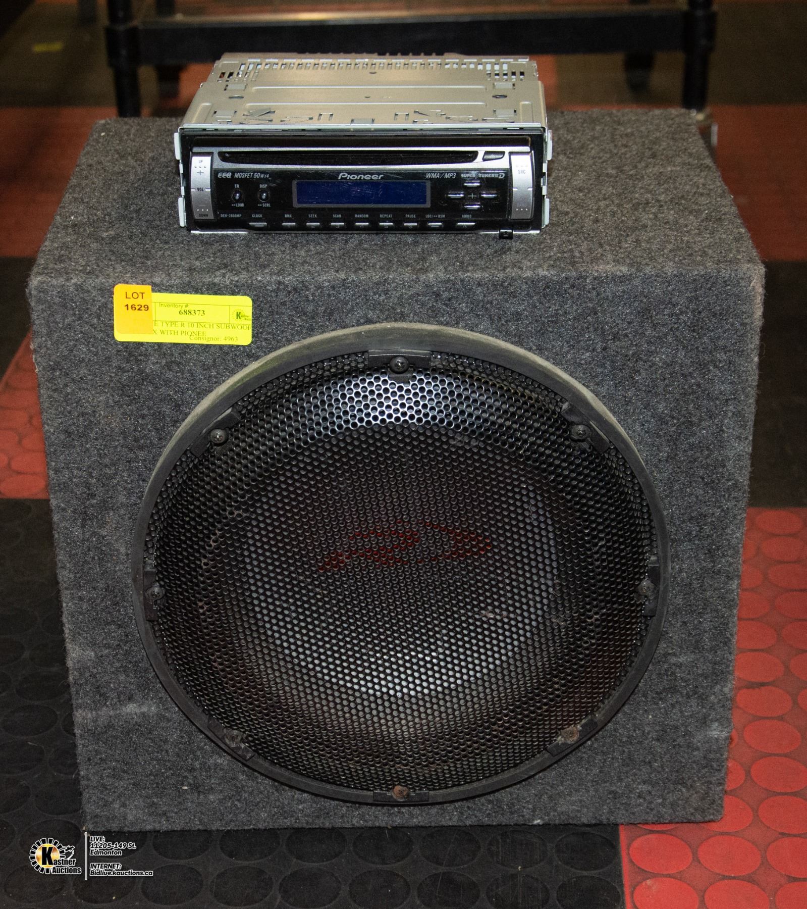 ALPINE TYPE R 10 INCH SUBWOOFER IN BOX WITH PIONEE