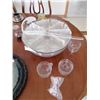 Image 4 : Glass Punch Bowl (Brand New), Candles, Large Decorative Plate, and More!