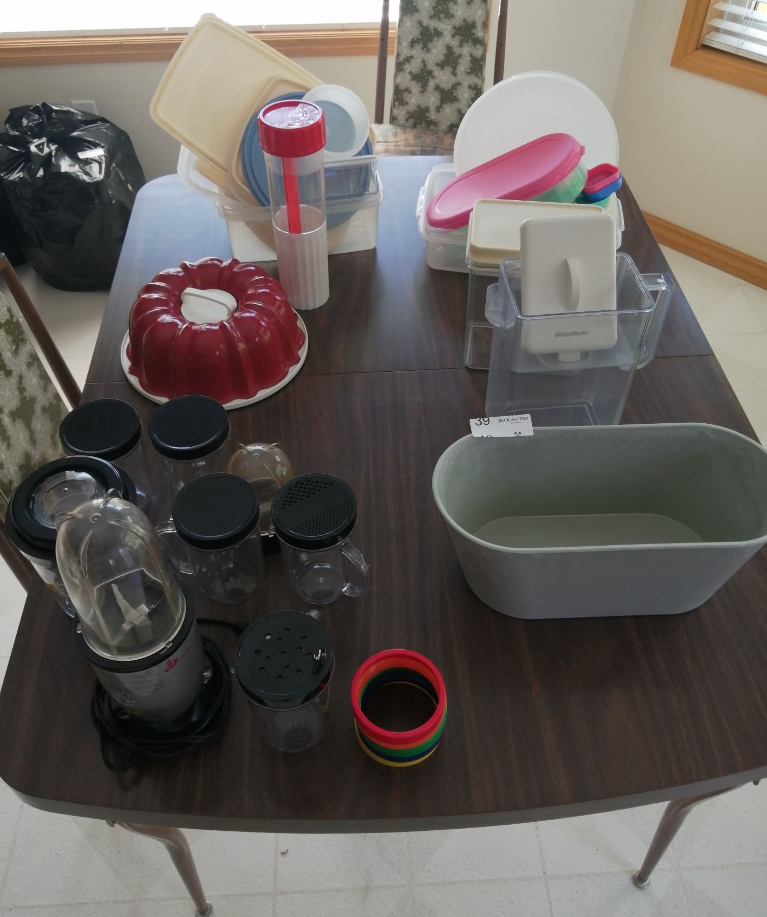 Magic Bullet (Model No. MB1001C) w/ Accessories and Assorted Plastic ...