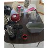 Image 1 : Magic Bullet (Model No. MB1001C) w/ Accessories and Assorted Plastic Storage Containers