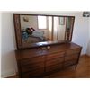 Image 1 : Chest of Drawers w/ Mirror, Vintage Brush and Hand Mirror