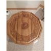 Image 2 : Hand-Carved Tri-Legged Collapsable Decagonal Table