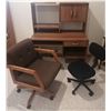 Image 1 : Computer Desk w/ Two Chairs