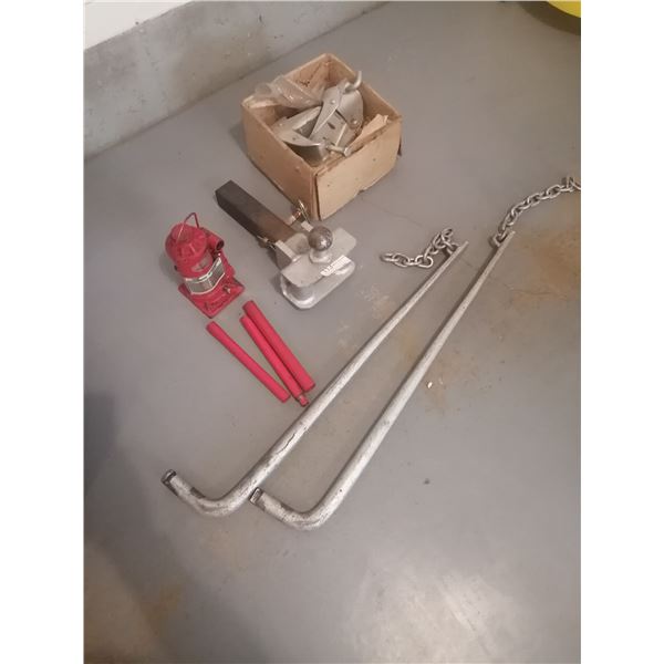 Hydraulic 5T Jack, Trailer Hitch, Tow Bars, and More!