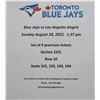 Image 1 : 4 TICKETS BLUE JAYS GAME
