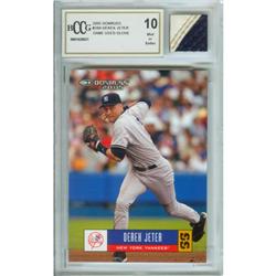 Derek Jeter Mint 10 Card and Game Used Glove
