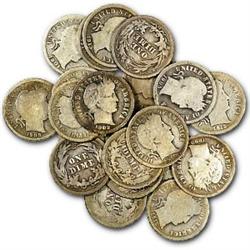 Lot of 15 Barber Dimes