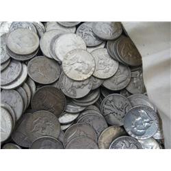 Lot of 100 Various 90% Silver Mixed Halves