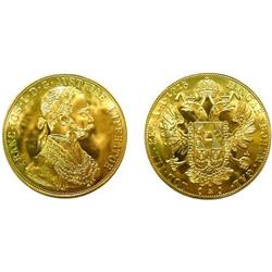 Austria Gold Four Ducats - Gem BU