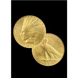 Common Date Gold $10 Indian Raw XF