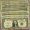 Image 1 : Lot of 10 Silver Certificates- 1935