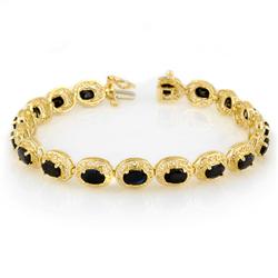 12.0 ctw Blue Sapphire Tennis Bracelet