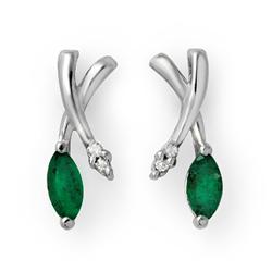 .50 ctw Emerald Diamond Earrings