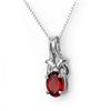 Image 1 : 1.0 ctw Diamond Garnet Necklace