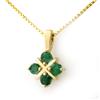 Image 1 : .38 ctw Emerald Pendant