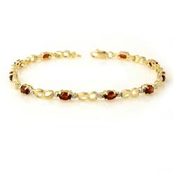 2.76 ctw Garnet Diamond Bracelet