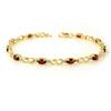 Image 1 : 2.76 ctw Garnet Diamond Bracelet