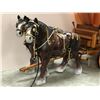 Image 2 : Rustic wooden horse drawn wagon lamp - handcrafted (needs re-wiring)
