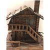 Image 2 : Rustic wooden log cabin lamp - handcrafted
