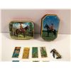 Image 2 : 2 Royal Canadian Mounted Police collectors tins/ set of vintage miniature collectors cards & small R