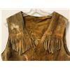 Image 2 : Vintage Buckskin vest w/ tassels