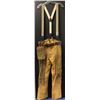 Image 1 : Vintage Buckskin woodsman pants w/ belt suspenders & tasseled belt pack