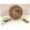 Image 2 : Aboriginal hand-painted drum & rattles 3 pcs