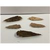 Image 1 : Group of 5 super fine Pedernales arrowheads