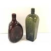 Image 1 : 2 antique glass liquor bottles - Glenlivet Distillery & D E Kuyper Gin